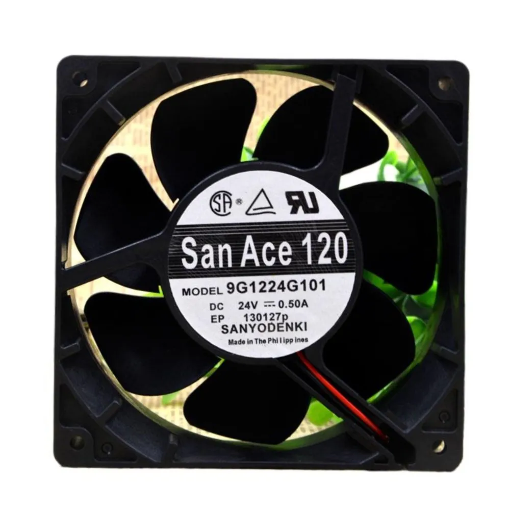

Для Sanyo 9G1224G101 24 В 0,50 А 12 см 12038 2-проводной преобразователь охлаждающий вентилятор