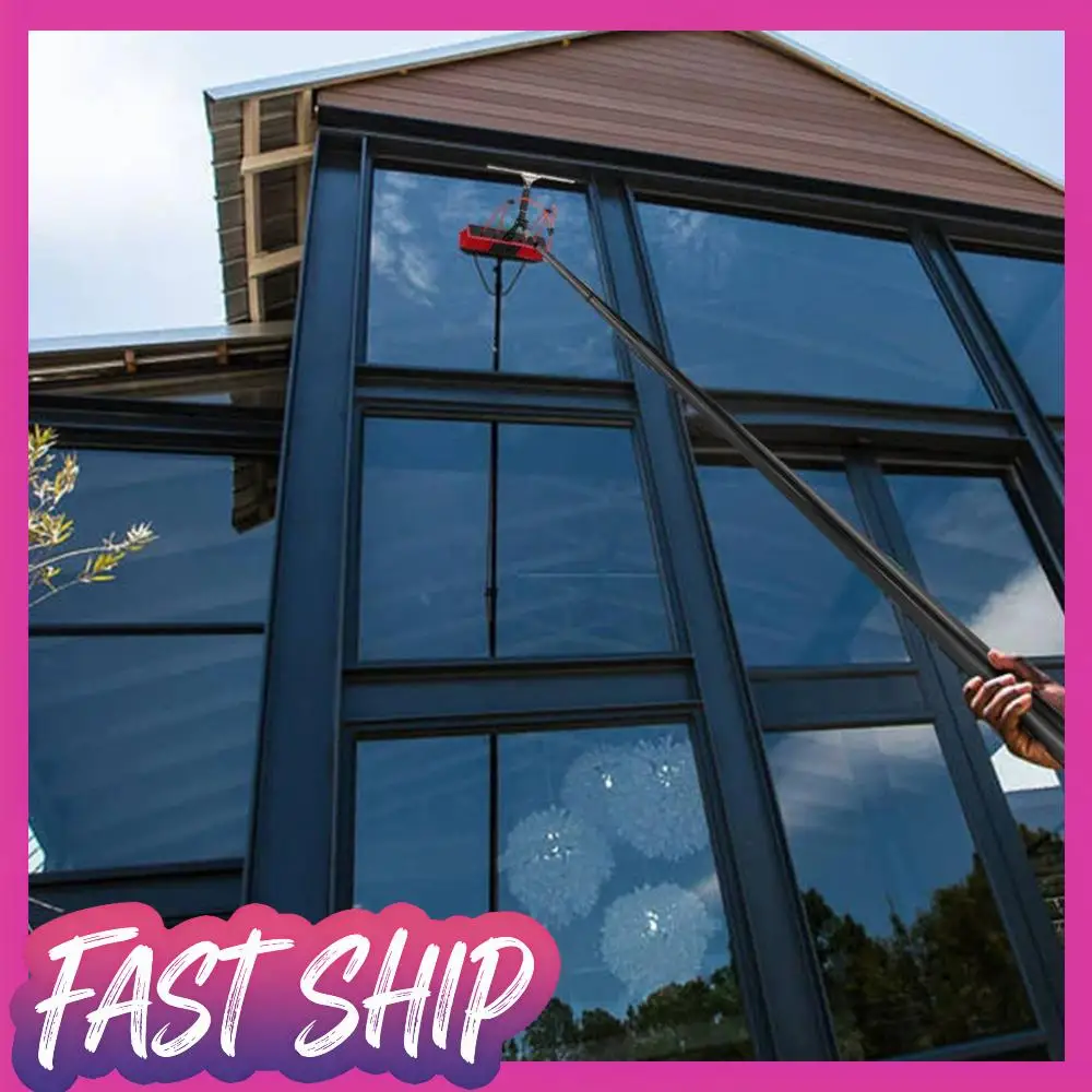 

11pcs Solar Panel Cleaning Brush and Squeegee Glass Squeegee Extendable Solar Panel Washing Tool Stainless Steel