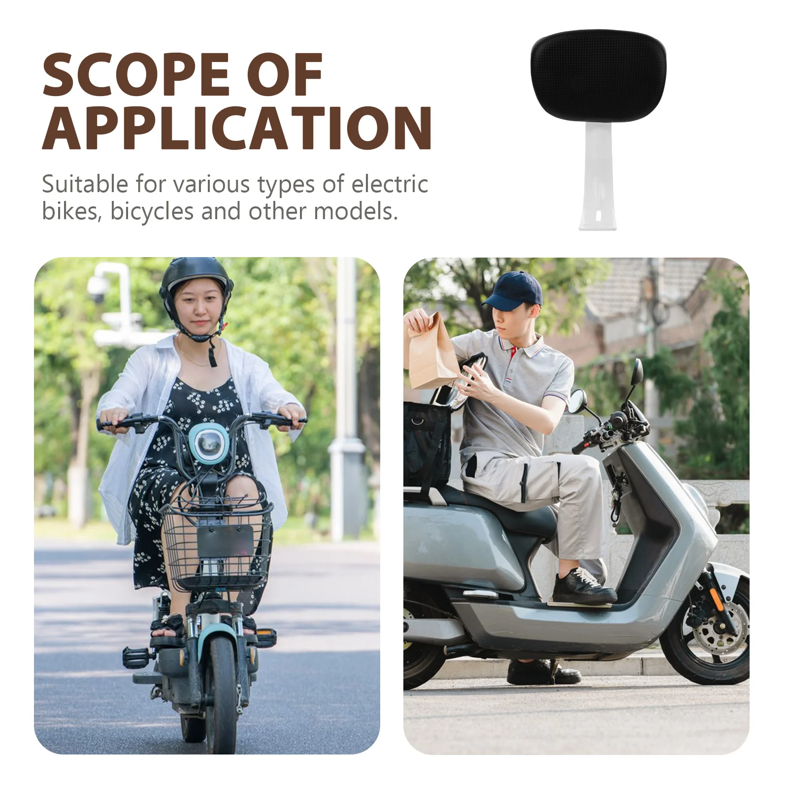 الأطفال مسند الظهر مقعد للدراجات الدراجات الكهربائية الراحة الخلفية استبدال وسادة لمسند الظهر دراجة سكوتر