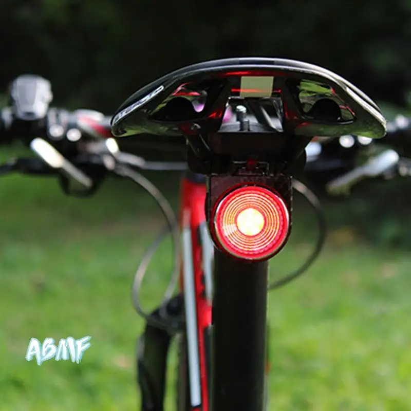 

ABMF-Wireless Bicycle Alarm 115Db Waterproof Motorcycle Alarm Remote Control Anti-Theft Bike Detector Alarm With Brake Light