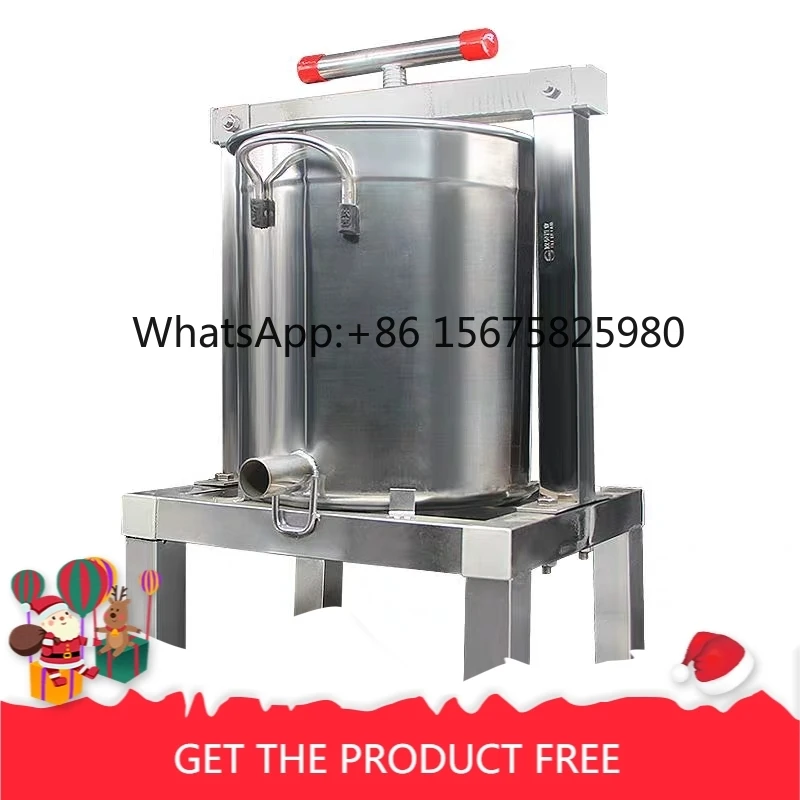 10L Heavy Duty Stainless Steel Press Machine Wine Fruit Juice Solid Honey Beekeeping Processing