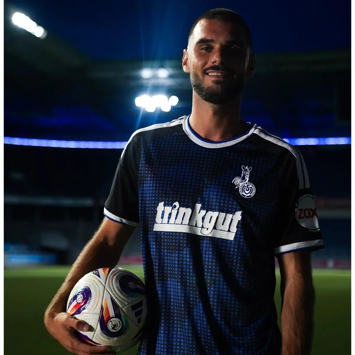 Neue Saison Duisburg 3D-Gedrucktes Fußballtrikot Herren Atmungsaktives Schnelltrocknendes Kurzarm-T-Shirt Familien-Partnerlook