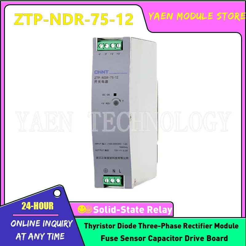 

switch power supply ZTP-NDR-75-12 ZTP-NDR-120-12 ZTP-NDR-150-12 ZTP-NDR-240-12 ZTP-NDR-480-12 ZTP-NDR-75-24 ZTP-NDR-120-24