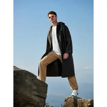 成人加厚防水EVA連帽雨衣,男女通用,適合露營戶外穿著,防雨罩 10 最佳銷售 長版雨衣 - №10