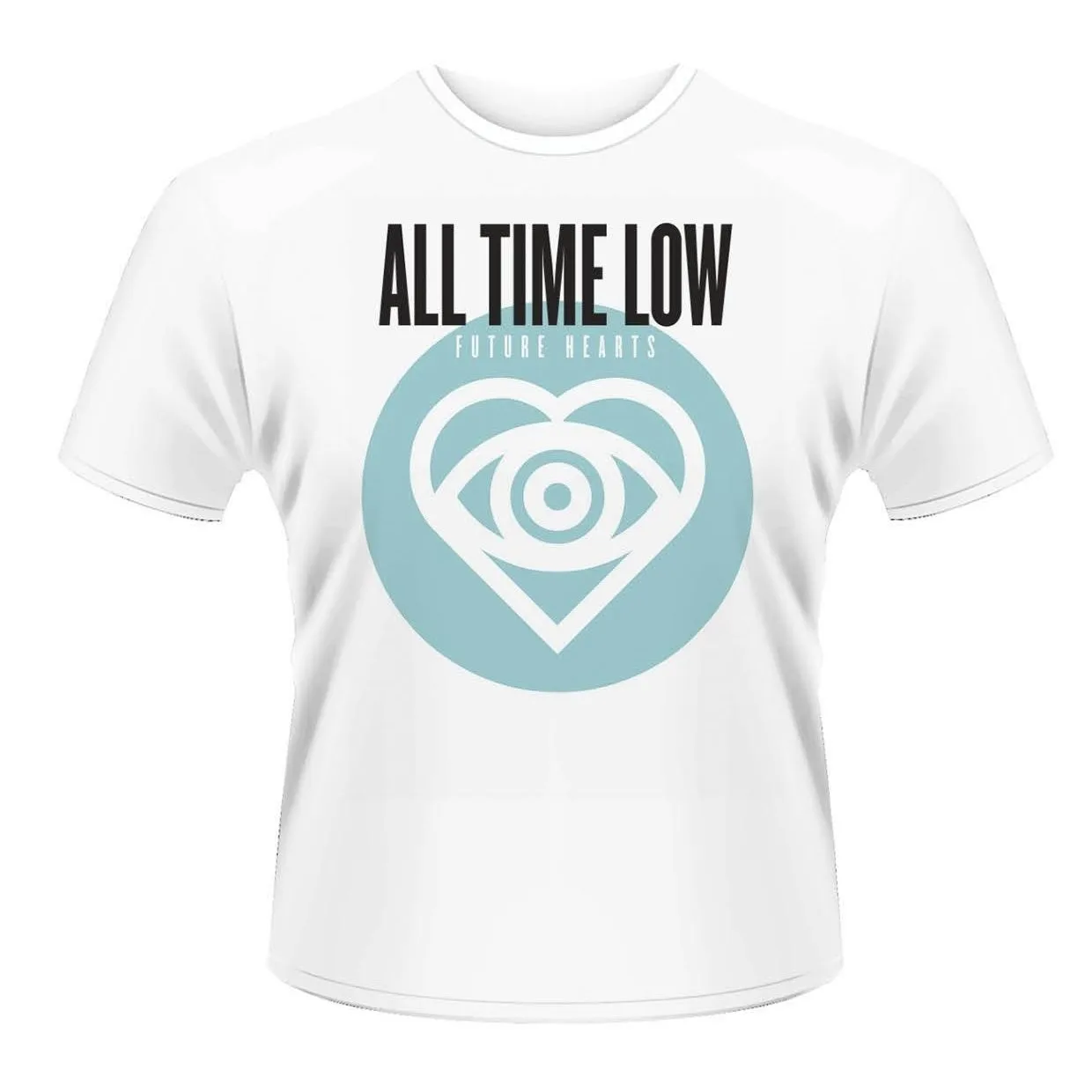 Plastic Head Men's All Time Low Future Hearts Banded Collar Short Sleeve T-Shirt