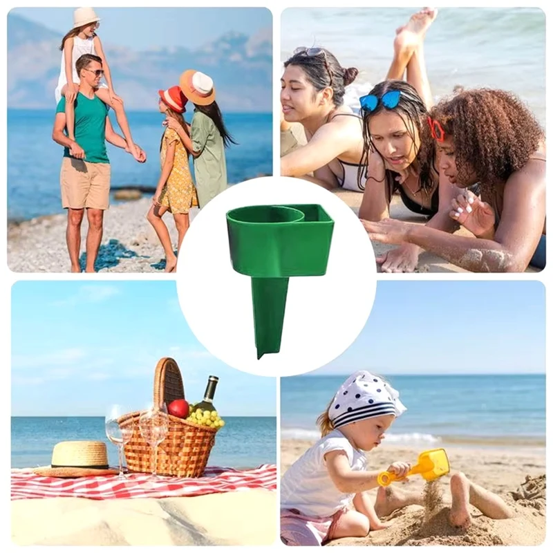 Beach Cup Holders Reusable Beach Drink Holders Stable Beach Sand Coasters Drink Cup Holders Beach Cup Holders