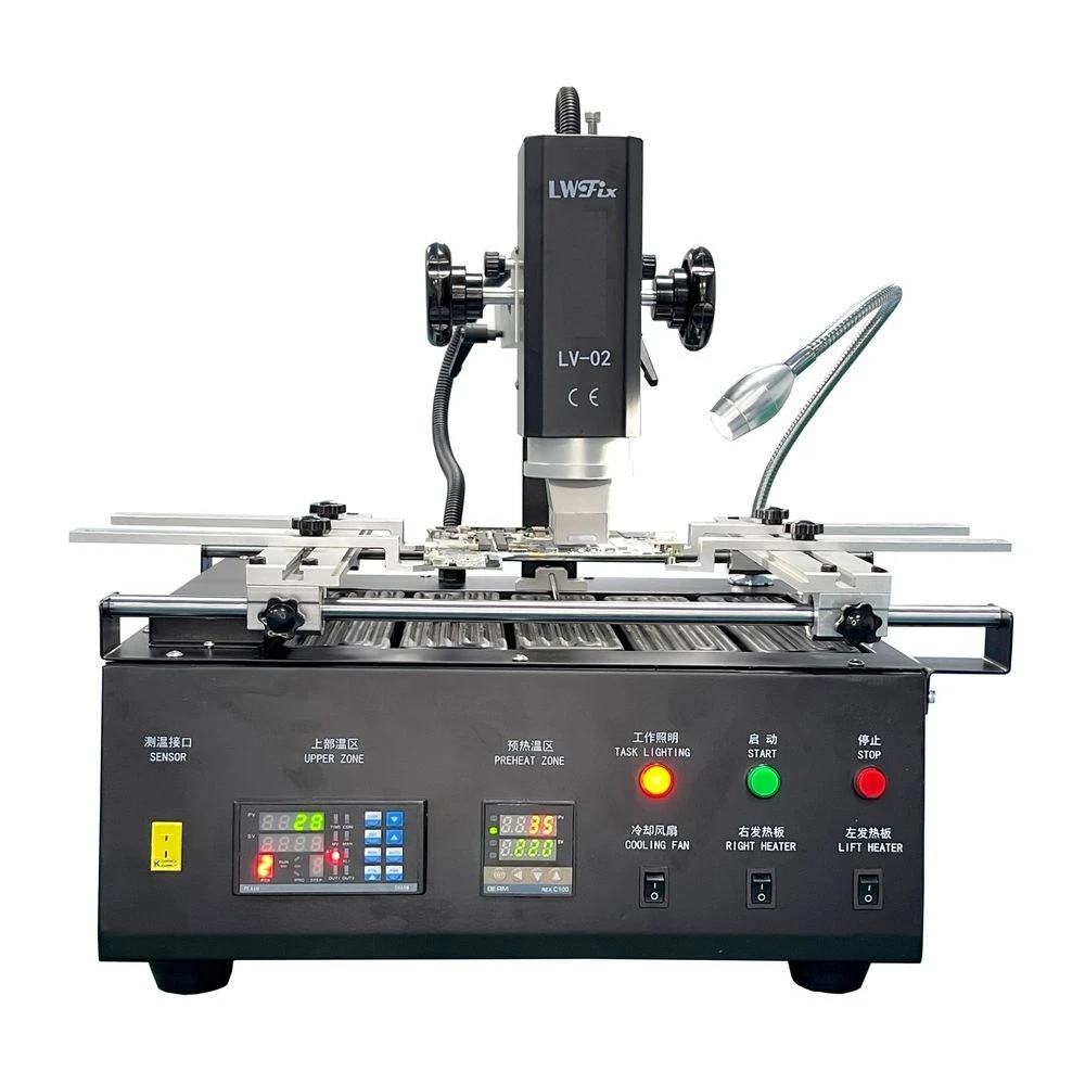 LV-02 Lead-free Soldering BGA Rework Table with Multi Size Anti Warping Design, Specifically Designed for Chip Rework