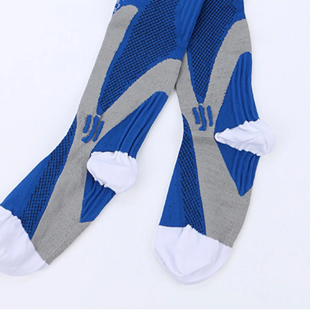 

2Pairs Knee High Compression Socks Long Tube Elastic Non-Slip Socks for Men Women Sports Running Travel Swelling Relief