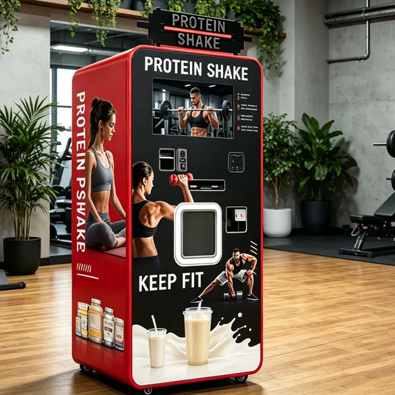 Commercial Smoothie Vending Machine Protein Shake Maker with Intelligent Control Screen Customization