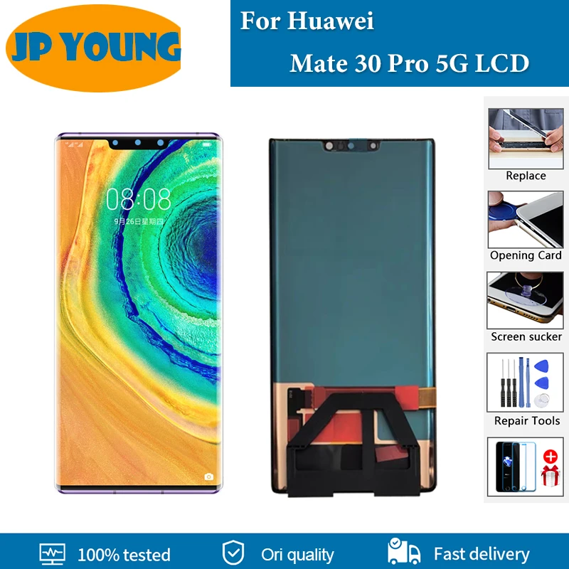 100% Original AMOLED 6.53'' LCD For Huawei Mate 30 Pro LIO-L09 L29 AL00 TL00 Display Touch Screen Digitizer Replacement Parts