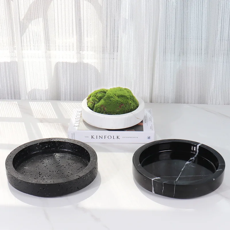 European marble flower pot immortal moss simulation flower soft decoration, living room entrance ornament