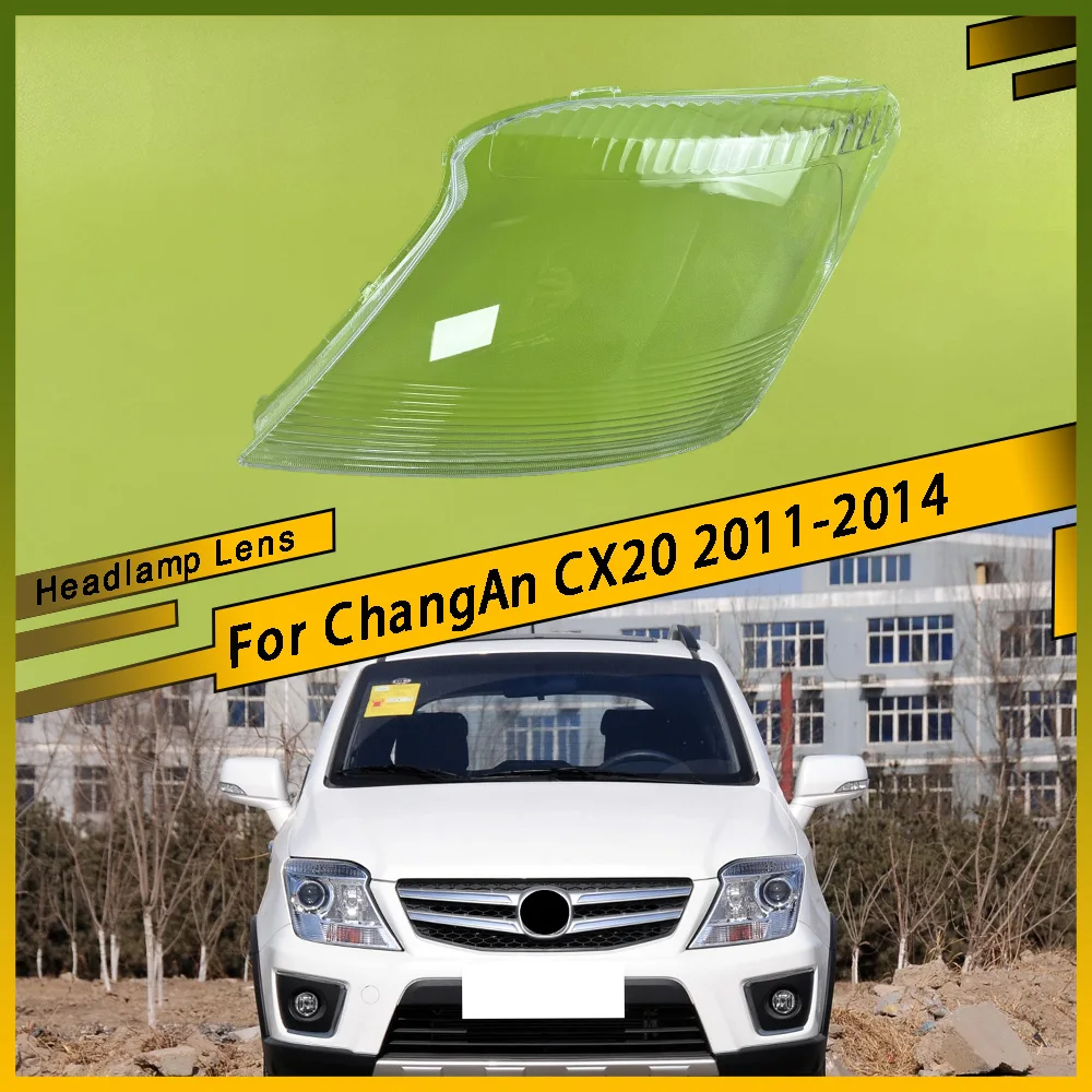 

For ChangAn CX20 2011-2014 Front Headlamp Lens Cover Headlights Glass shade Lampshade Replace Original Transparent Lamp Shell
