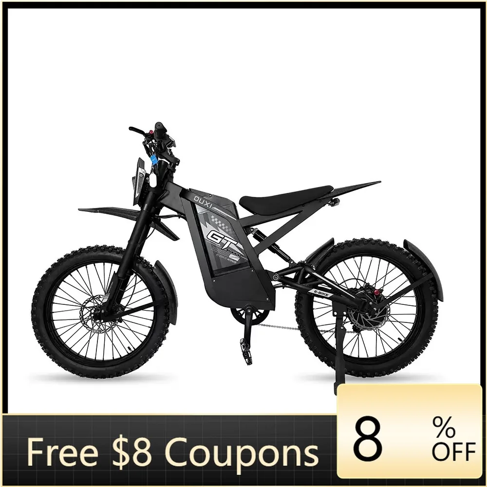 

STLF For 48V Electric Mountain Bike 3-Speed Brushless Front Motor Lithium Battery Disc Brake 50km Off-Road Steel Motorcycle