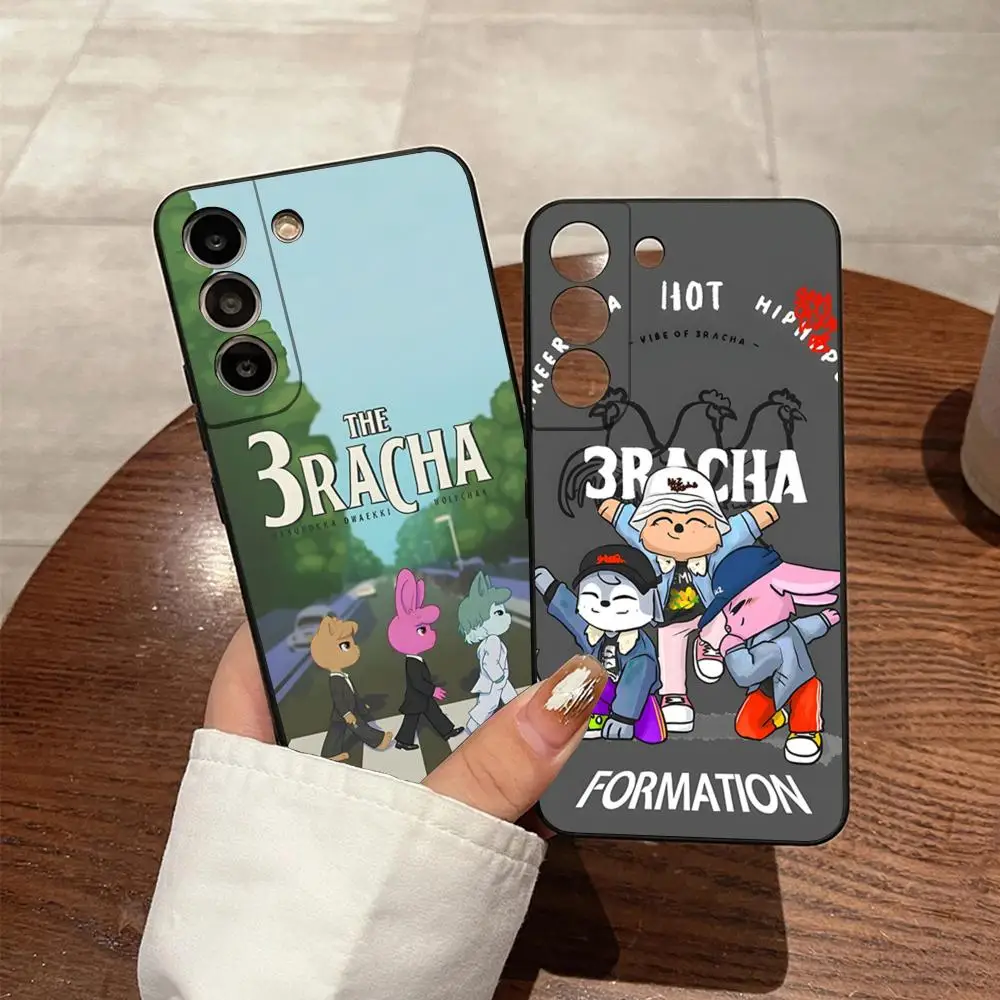 Stray Children 3RACHA Phone Case for S23 Fe Samsung S24 Ultra S22 S20 S21 Plus Galaxy A54 A34 A24 A53 Note 20 Back Cover