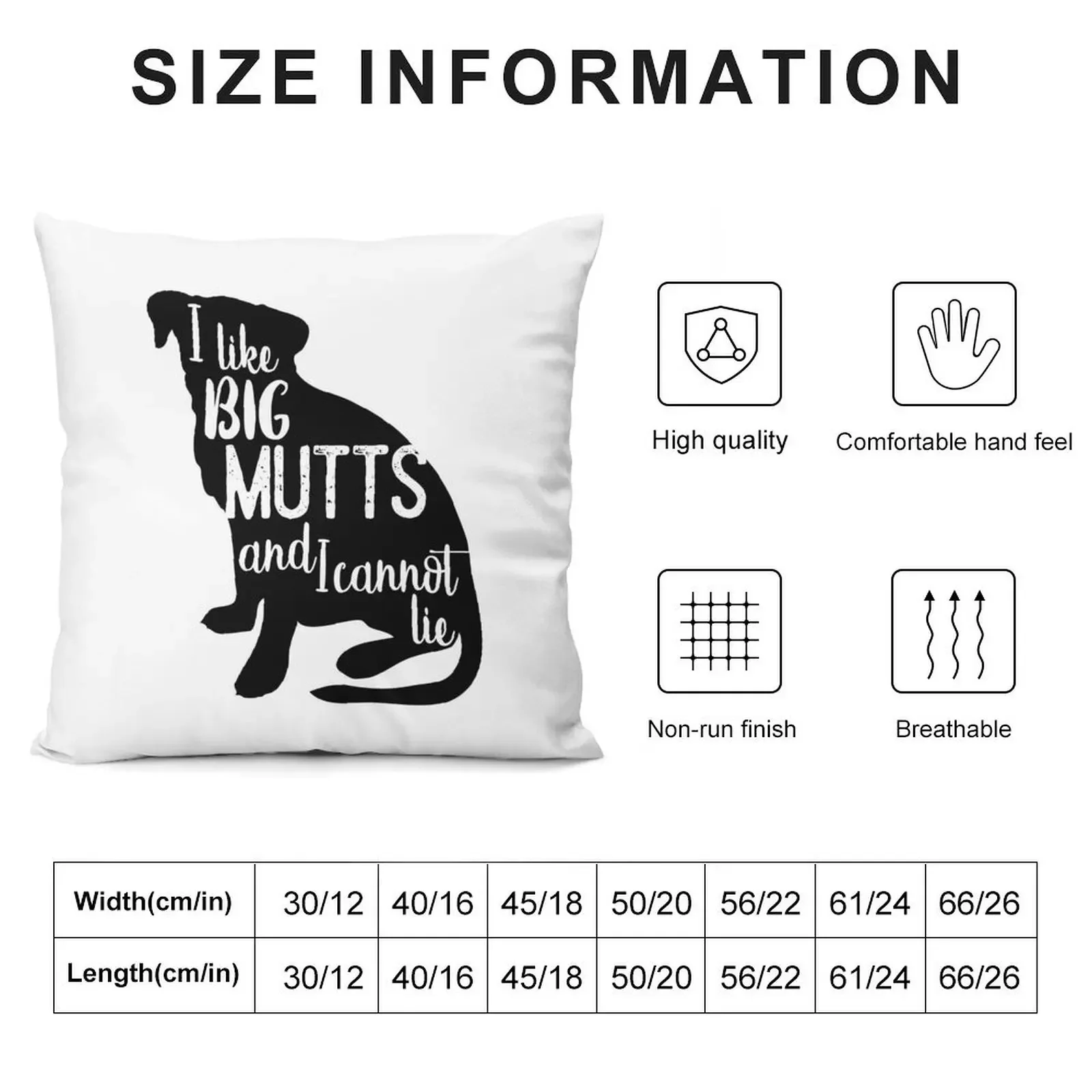 I like Big Mutts And I Cannot Lie Throw Pillow Cushion Cover Cushion Cover Set christmas cushions covers Sofa Covers pillow