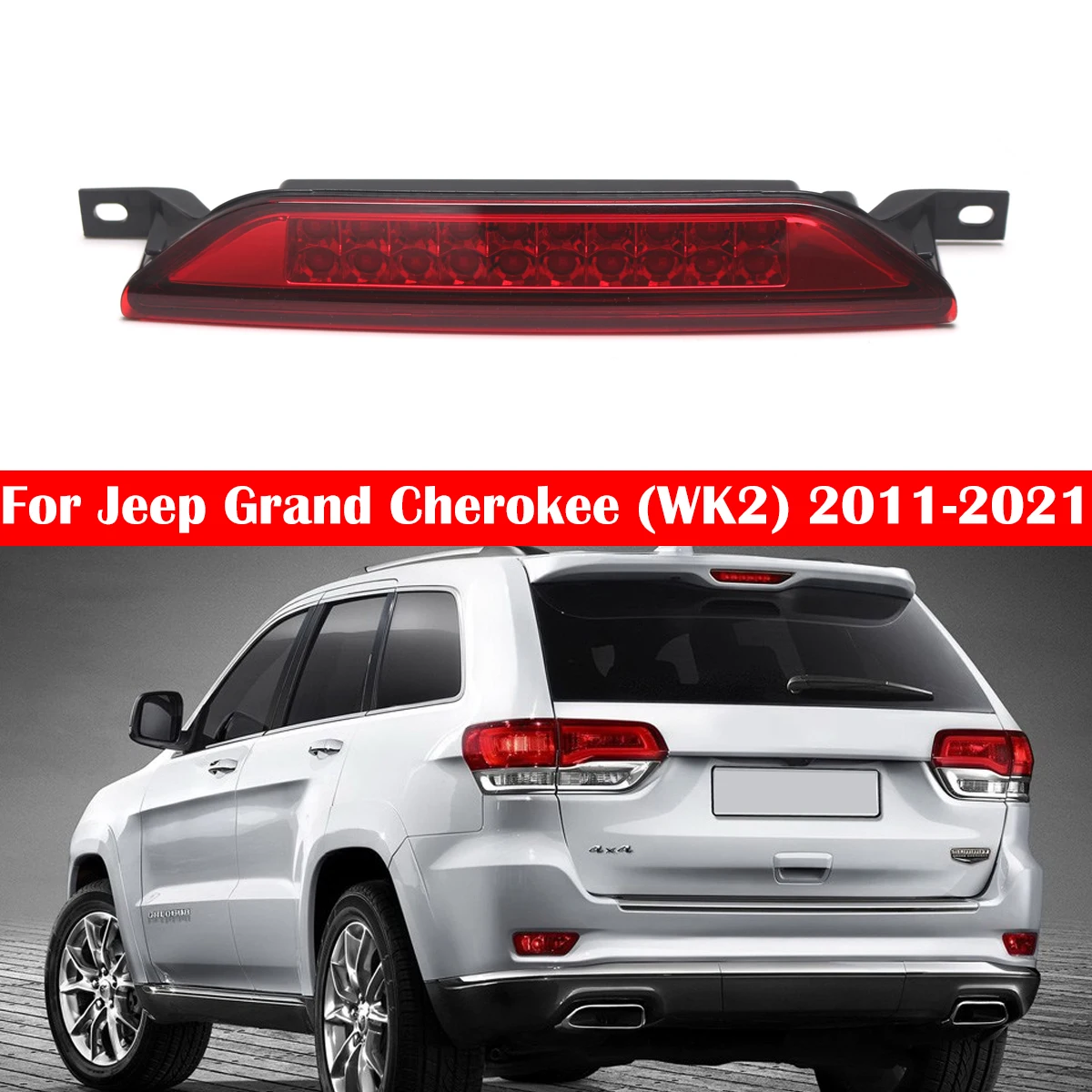 For Dodge Caliber 07-12 Durango11-20 Car LED 3rd Third Light Tail Brake Light For Jeep Compass 07-16 Grand Cherokee 11-21