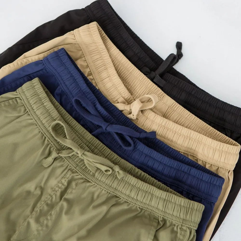 ที่มองไม่เห็นเปิด Crotch เพศกลางแจ้ง Retro เครื่องมือ Casual กางเกงหลวมผู้ชายขนาดใหญ่แนวโน้ม Breathable ขากว้างอเนกประสงค์