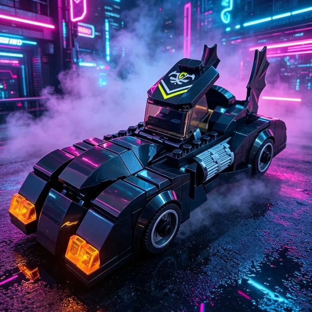 320pcs Super Heroes Series Batmobile Building Blocks Classic Bat Chariot Car Model Bricks Toys for Children Boys Christmas Gifts view 3