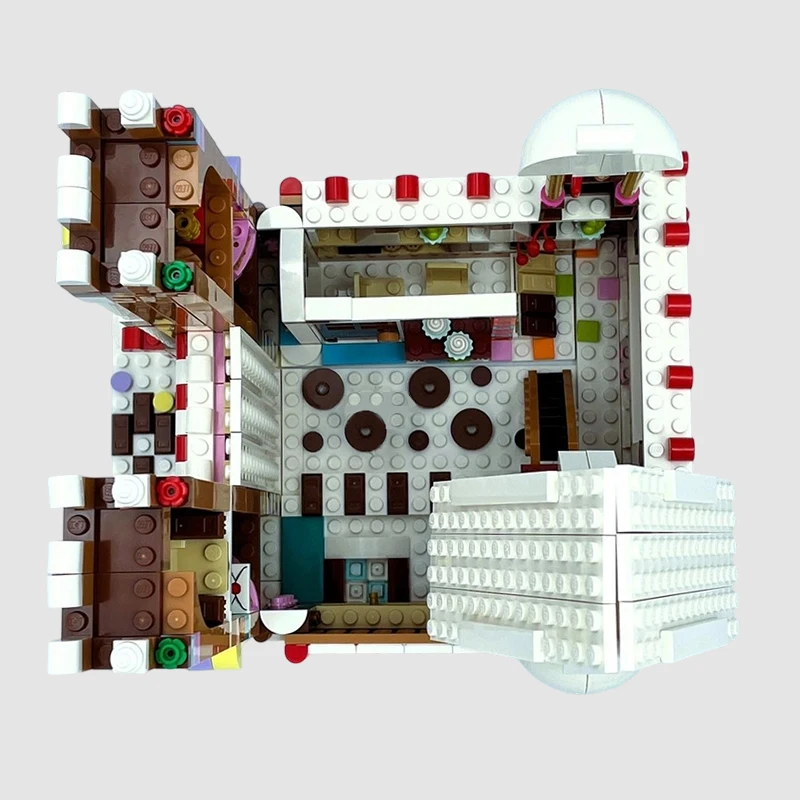 950PCS MOC-238861 Lebkuchen Schloss Weihnachten Serie Kreative Ziegel Spielzeug Modell Bausteine Kinder Junge Geburtstag Geschenk