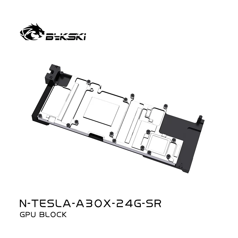 บล็อกระบายความร้อน GPU Bykski N-Tesla-A30X-24G-SR สำหรับการ์ดจอ NVIDIA Tesla A30X 24G ระบบระบายความร้อนด้วยน้ำสำหรับพีซี ทำจากทองแดงทั้งหมด