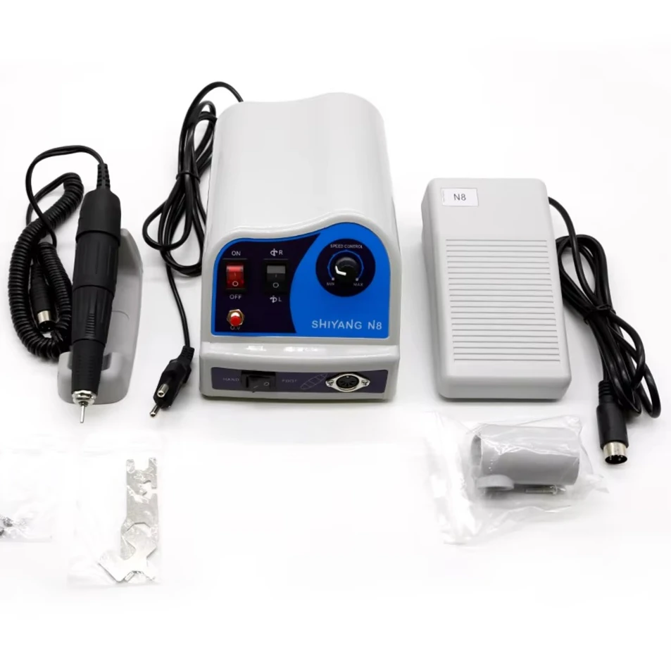 SHIYANG N8 S03 Professional Laboratory Micro Motor, 45000RPM Continuously Variable, Portable Micromotor Machine