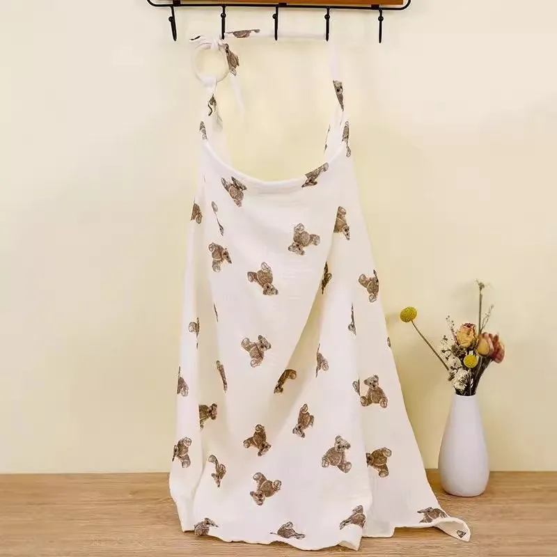 طبقة مزدوجة الطفل بطانية قطن نقي التين القماش التمريض الملابس شال غطاء التمريض مكافحة الخفيفة منشفة التمريض للخروج #4