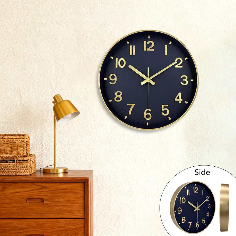 8 inch Retro Quartz Wall Clock Modern 3D Cubic Digital Silent Clock Living Room Bedroom Wall Clock Fashion Home Decoration