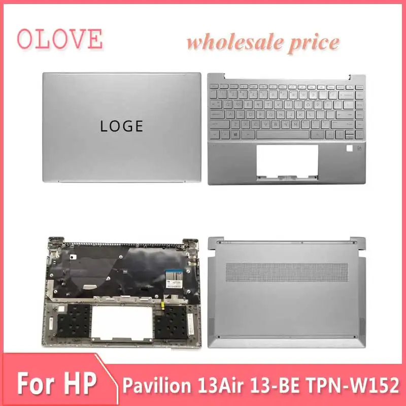 

New For Pavilion 13Air 13-BE TPN-W152 Laptop LCD Back Cover Front Bezel Upper Palmrest Bottom Base Case Keyboard Hinges