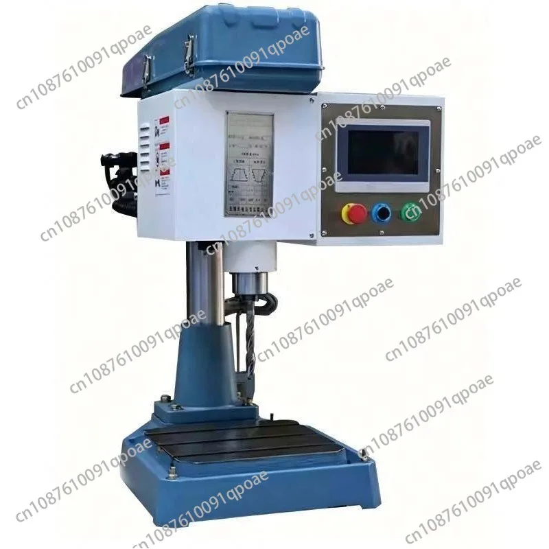 CNC Double Servo Gear Drill Tapping Machine Variable Speed PLC Standing Drilling Threading Tool Slide Table