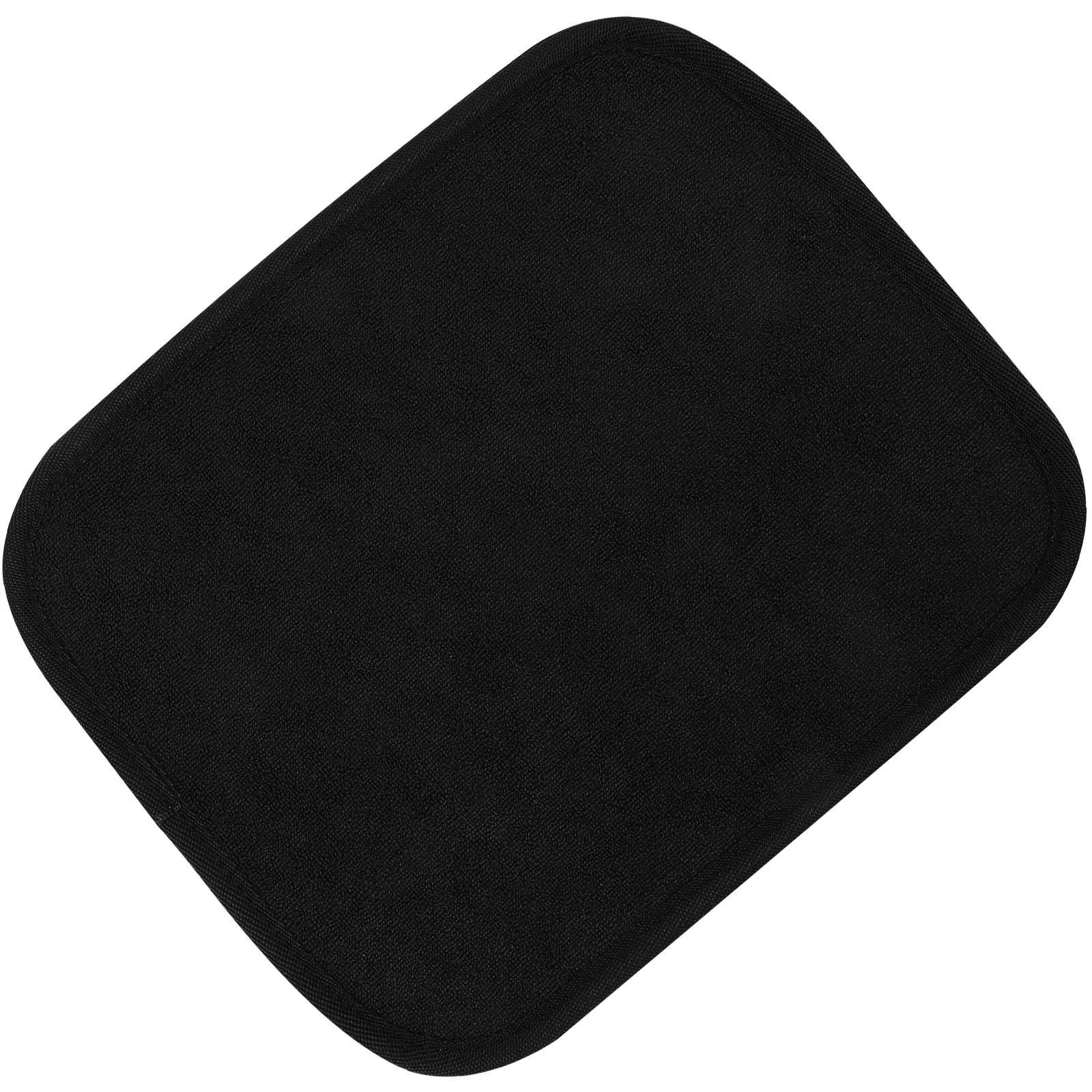 

Bowling Ball Microfiber Towel Pure Black Anti Slip Pad Grip Bowling Supplies Portable Supplies Reusable Cleaning Rag