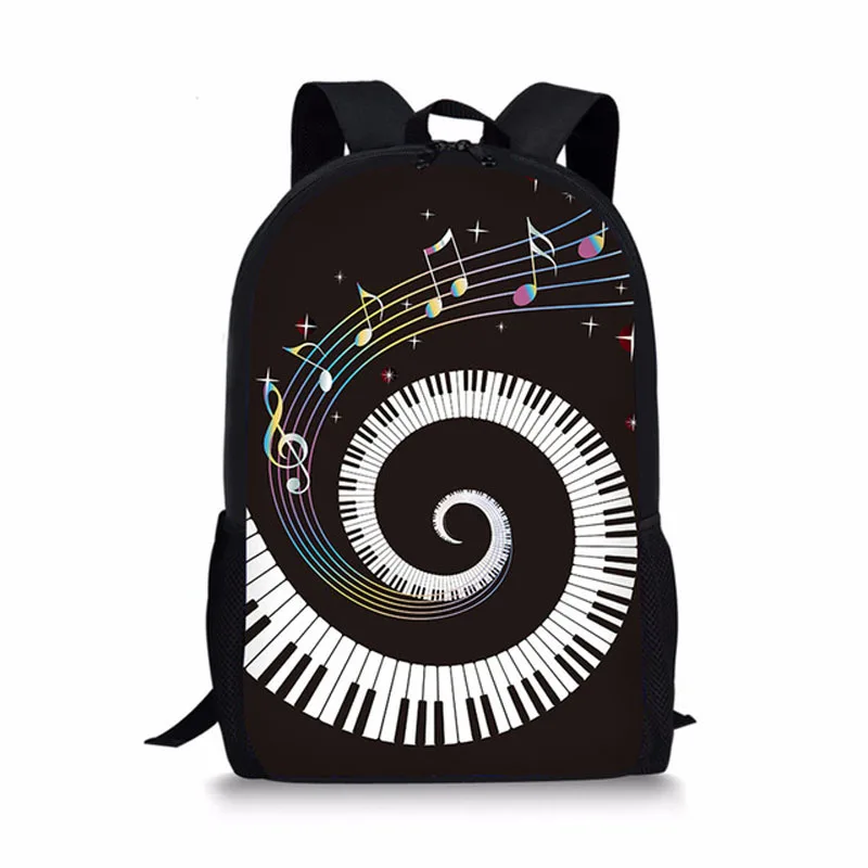 Piano Music Notes Pattern Children School Bags for Girls Boys Teenage Backpacks Kids Student Book Bags Casual Travel Backpack