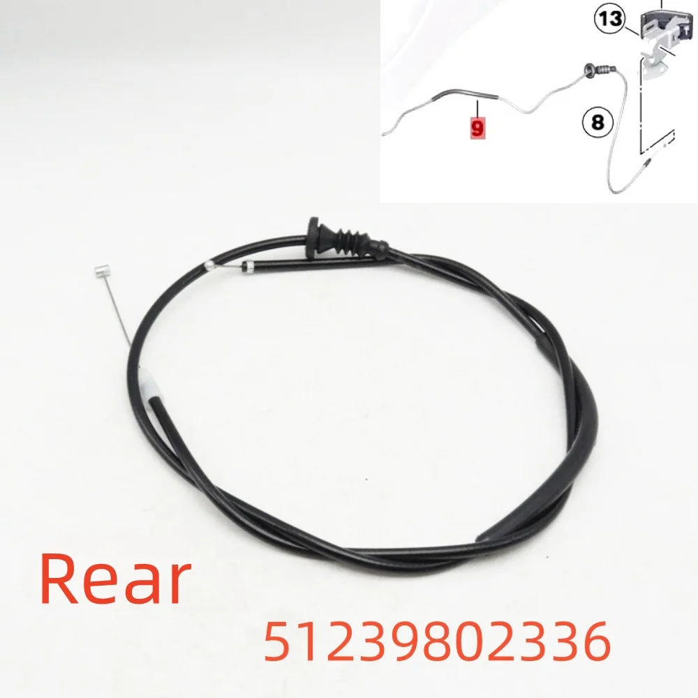 

51239802336 Rear Engine Hood Latch Release Bowden Cable Wire Kit For BMW Countryman R60 2009-2016 PACEMAN R61 2011-2015