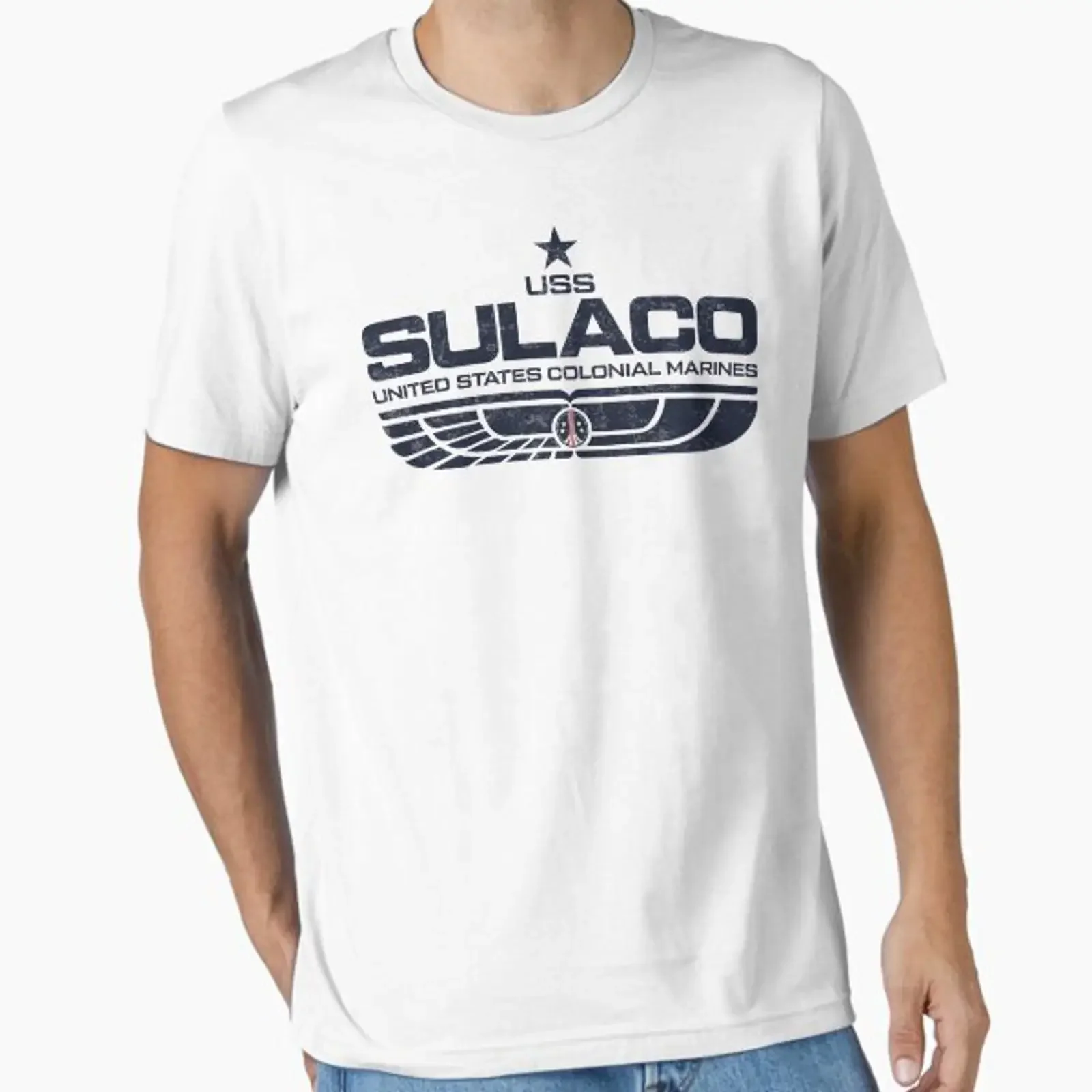 Sulaco USS Essential T Shirt vintage Washed streetwear Stylish Slightly Stretched graphic homme Soft Casual designer clothes