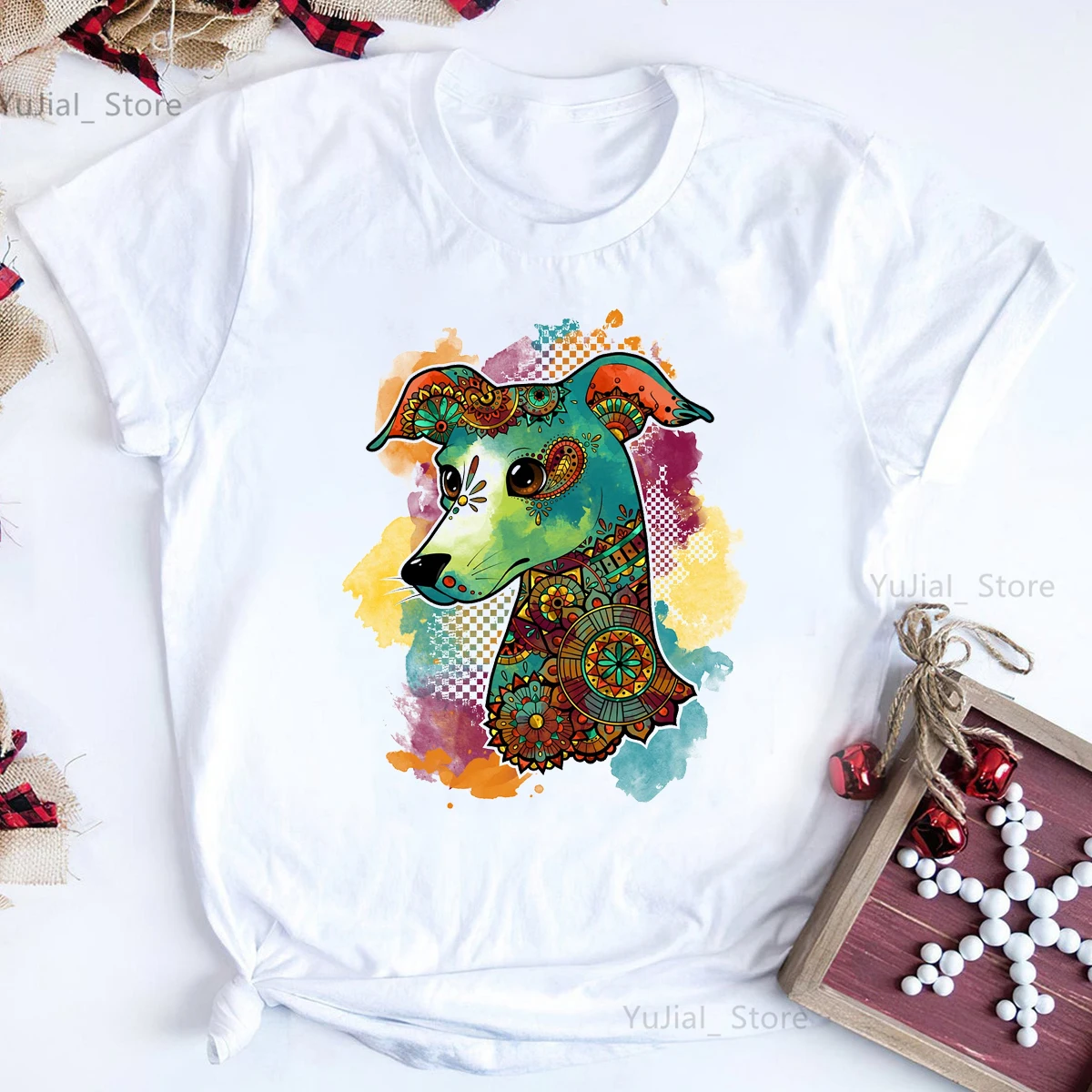 

2024 Hot Sale Funny Tshirt Girls Italian Greyhound/Bohemian Corgi/Bohemian French Bulldog/Chihuahua/Daschund T Shirt Women