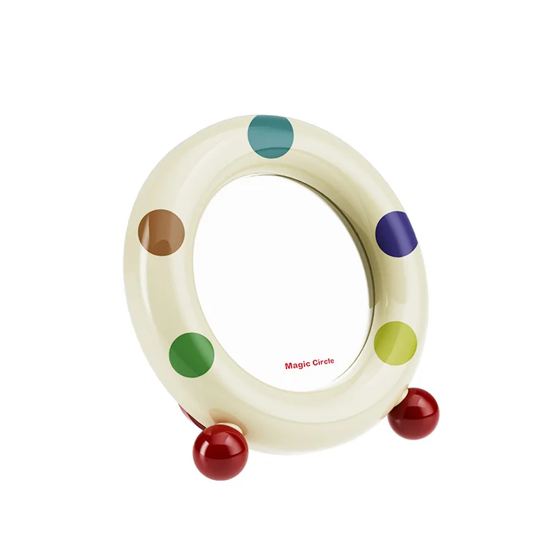 2025년형 대형 데스크탑 화장대 거울 (회전 스탠드 포함) HD 프리미엄 디자인, 밝고 스타일리쉬한 스타일