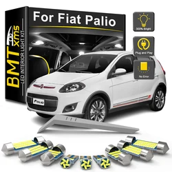 BMTxms 8Pcs For Fiat Palio 178 2002-2007 2008 2009 2010 2011 Car LED Interior Light Bulb Kit Reading Map Dome Trunk Vehicle Lamp