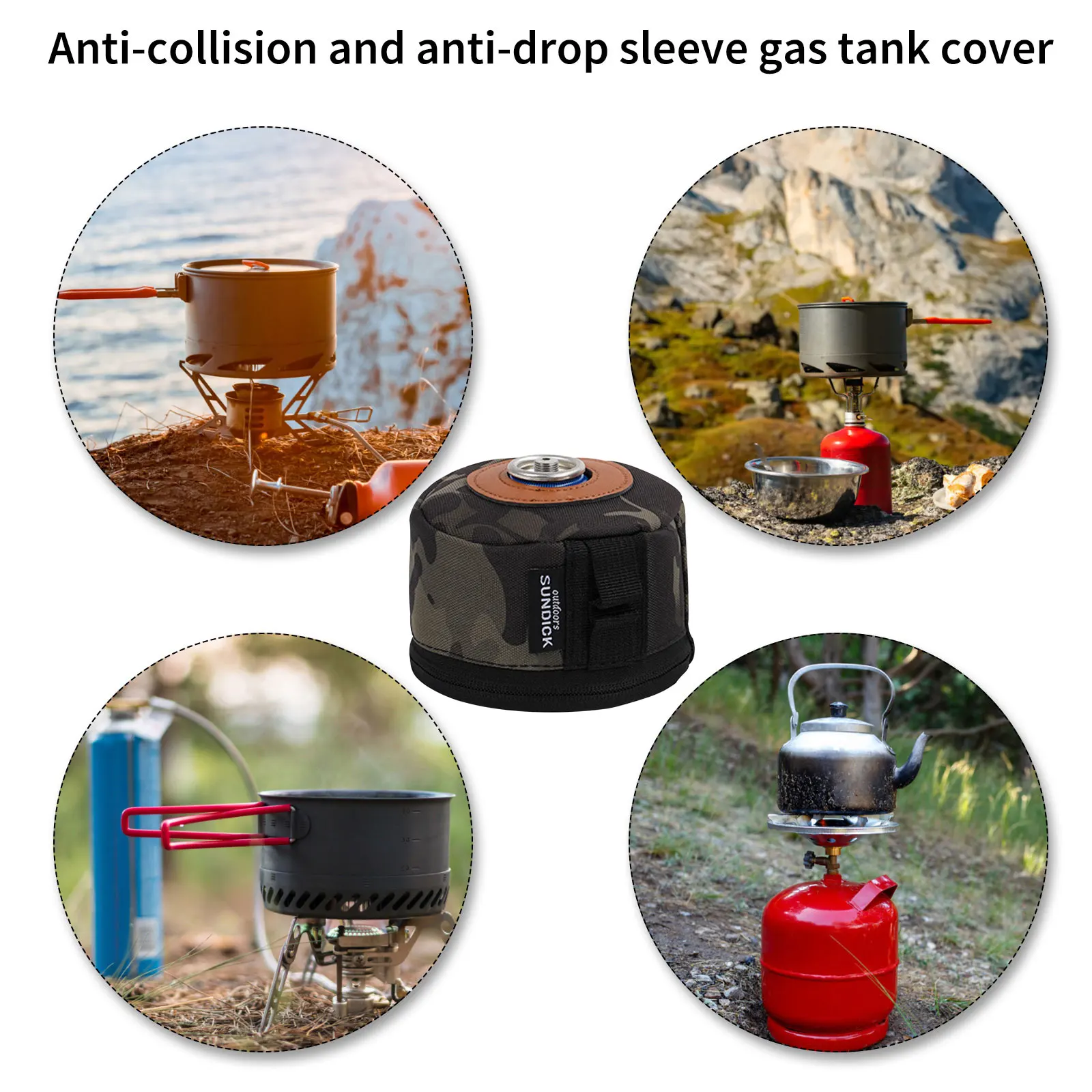 

Camping Gas Can Protection Cover Gas 230/450g Tank Canister Cylinder Case Air Bottle Wrap for Flat Gas Tank Protector Cover Bag