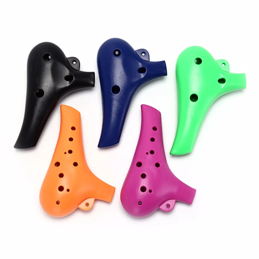 12 Holes Plastic Alto C Ocarina Flute for Music Lover and Beginner Wind Instruments