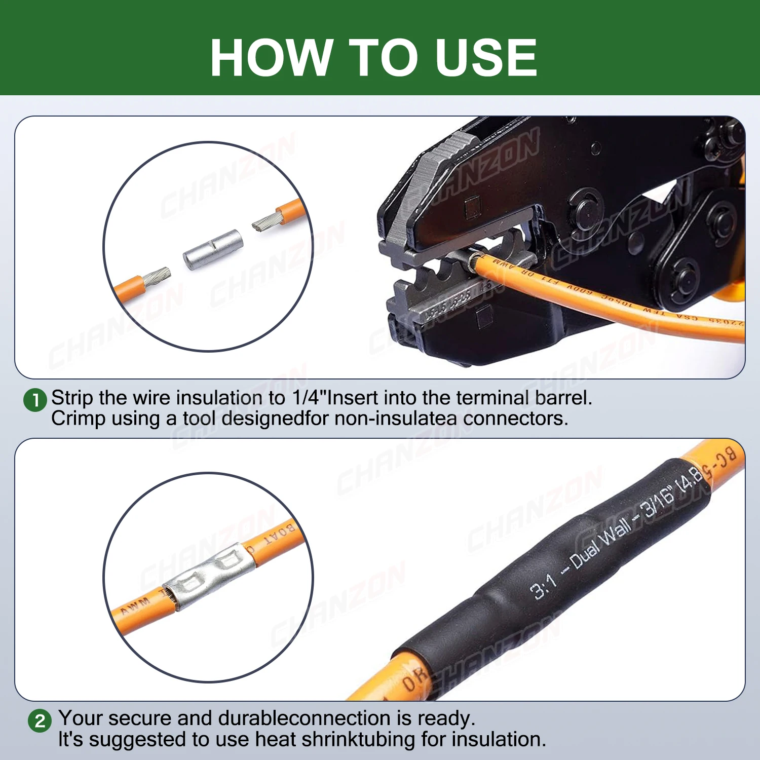 50 peças bn1.25 bn2 bn5.5 estanhado cobre vermelho não isolado kit de conector de fio de junta de crimpagem emenda terminal de manga de cabo 22-10awg