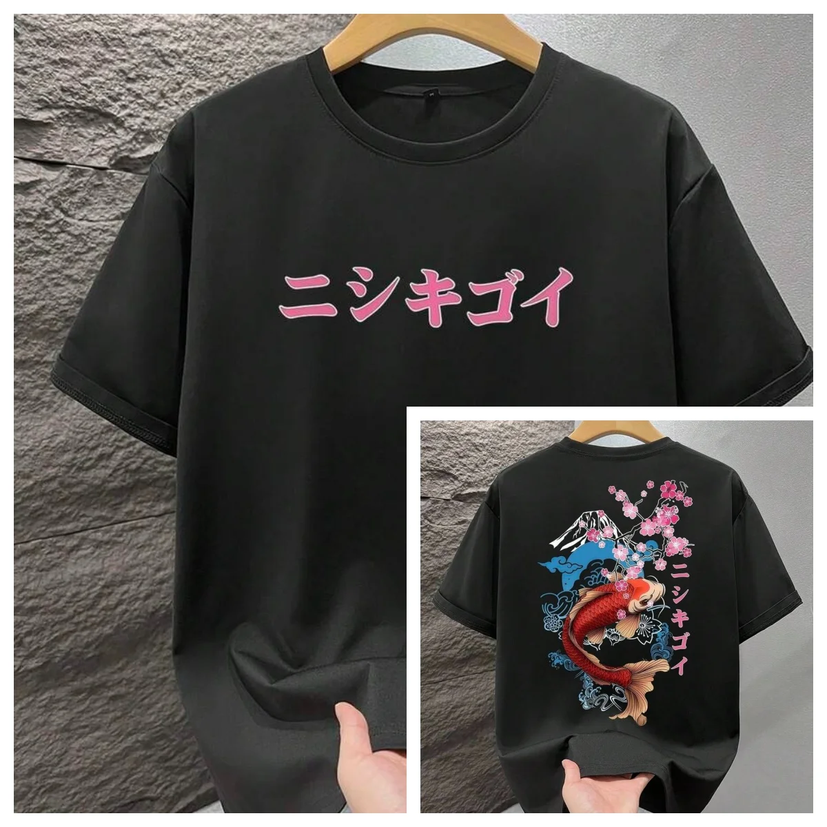 Pop Men's Fashionable Printed Loose Short Sleeve Tee Exquisite Design Essential for Summer Easy To Match Showcasing Your Style