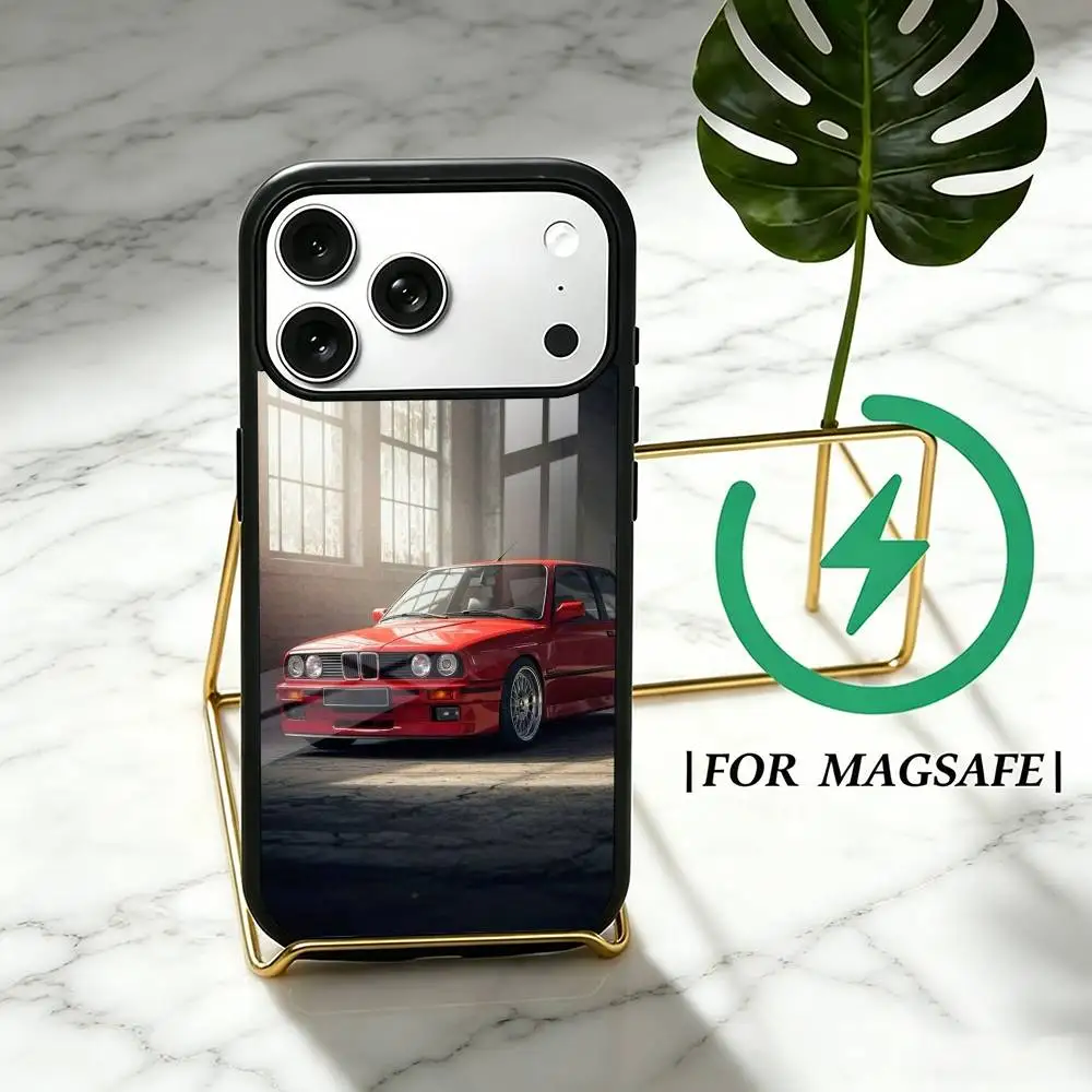 E-E30 Cars cool Phone Case For iPhone17,16,15,14,13,12,11 Plus,Pro Magnetic with Magsafe Wireless Charging