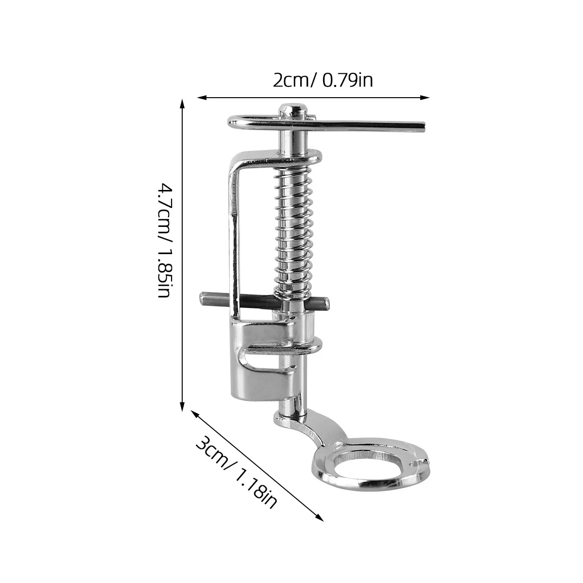 Free Motion Quilting Presser Foot Metal Silver Sturdy for Low-Shank Domestic Sewing Machines Embroidery Quilting Darning