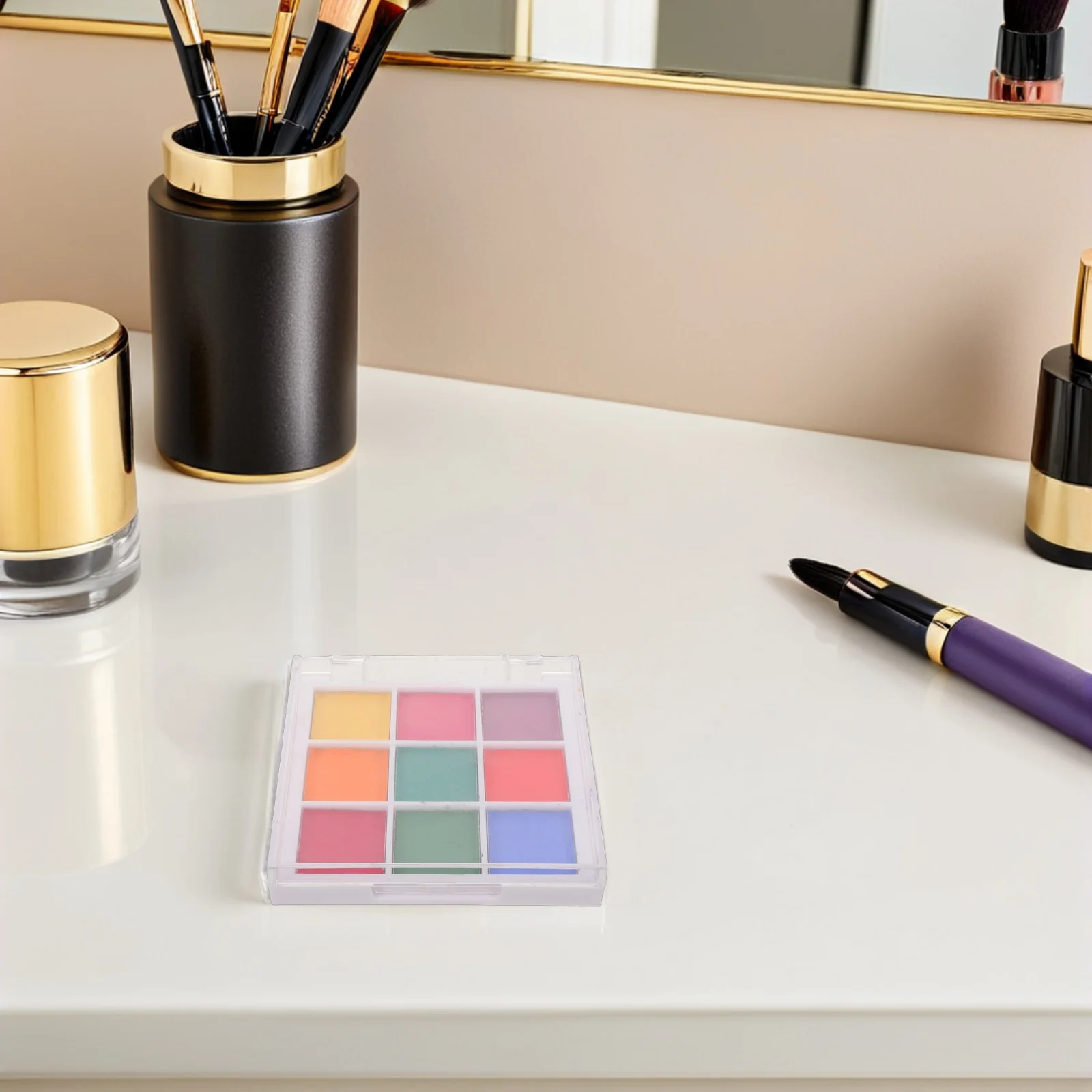 

1 Box Gradient Mirror Nail Powder Pigment Innovative Solid Design Easy Application Manicure Powder Palette Ombre Nail Art