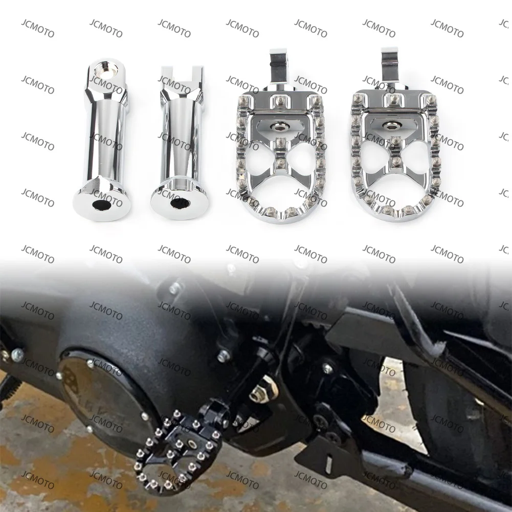 

For Harley Softail FLDE FLFB FLHC FLSB FLSL FXBB FXLR 2018 2019 2020 Motorcycle Rear Footrest Foot Pegs Bracket Assembly Chrome