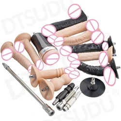 DTSUDU Different Dildo Metal U-Vac-Lock Attachments for Quick Lock Sex Machine Love machines Accessories Sucker Extension Cock