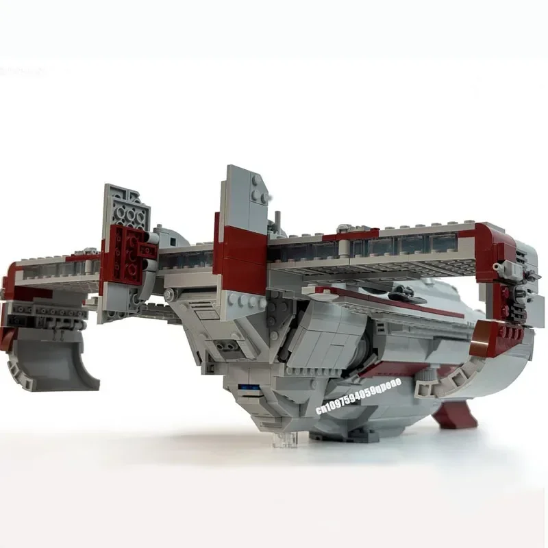 Nieuwe 1311 Stuks Beroemde Star Battle Movie Moc Polan 717 Transport Spacefighter Model Creatieve Ideeën Kind Speelgoed Geschenken Custom puzzel