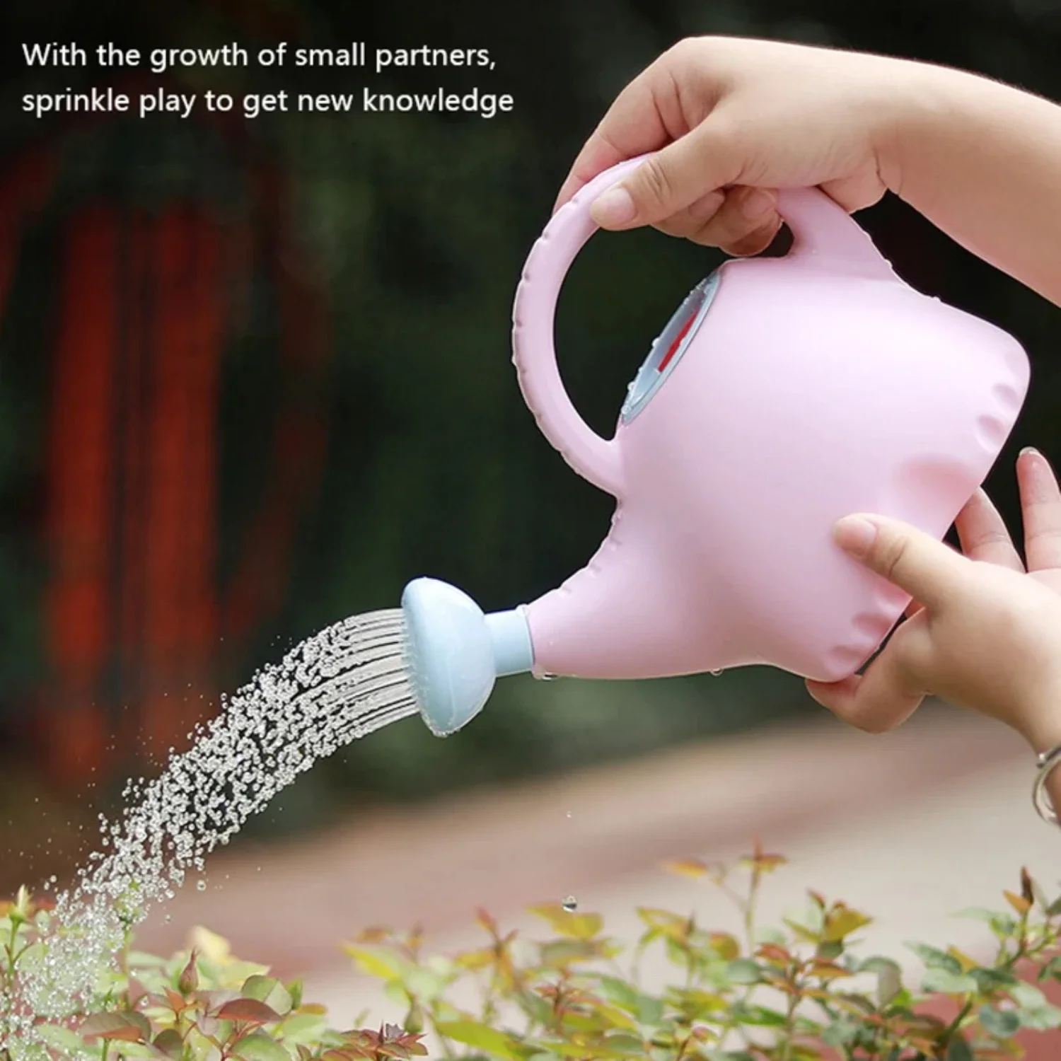 

Adorable 1.5L Elephant-shaped Plastic Watering Can for Plants, Kids, and Animals - Fun Handheld Watering Pot with Spray Nozzle