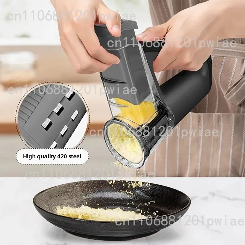Electric Handheld Food Processor for Salads and Vegetables | Multi-Function Home-Use Shredder and Slicer