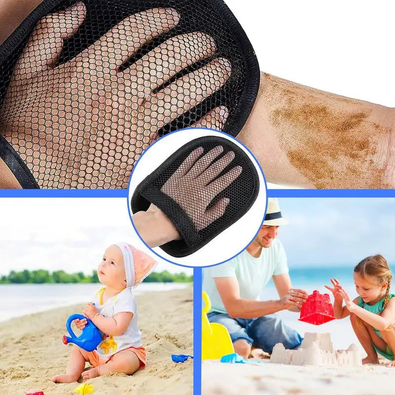 Sand Mitt For Beach Comfortable Wipe Sand Mitt Breathable Wipe Sand Mitt For Beach Cleaning Reusable Cleaning Tools Sand Wipes