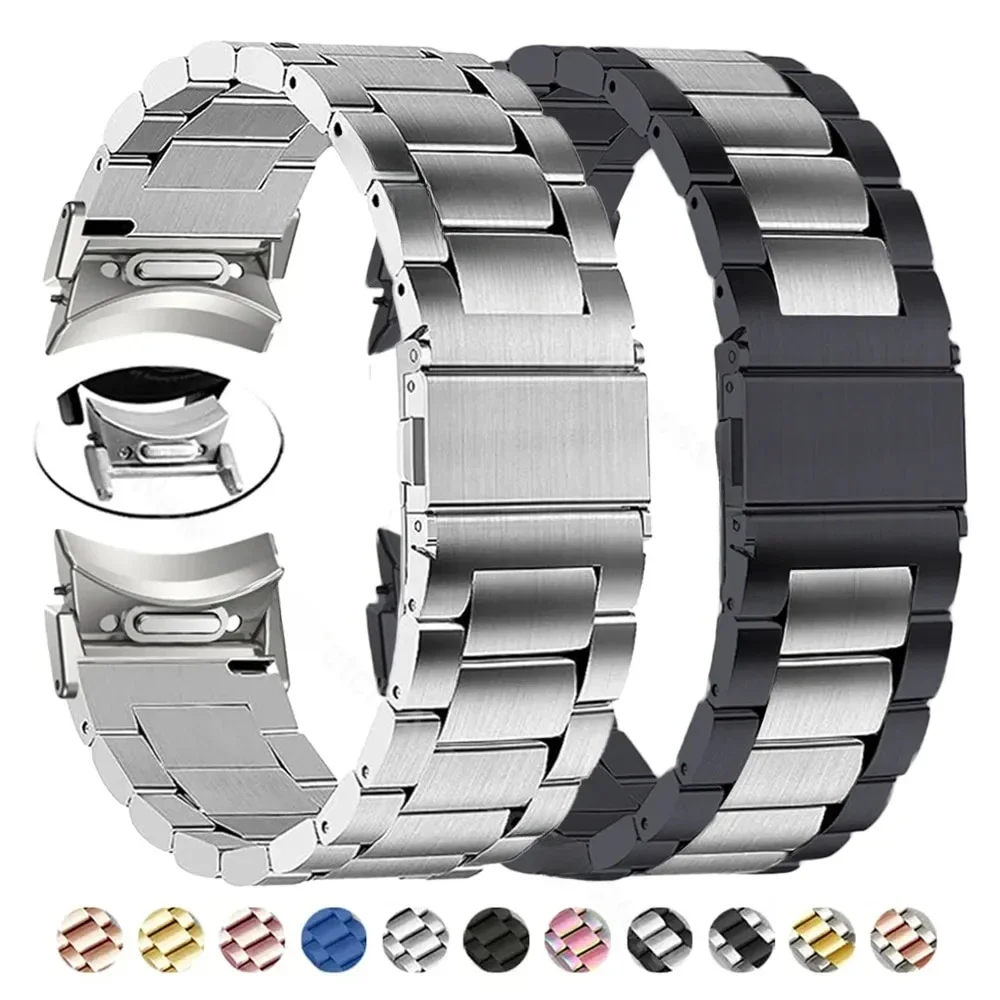 Quick fit stainless steel band for Samsung Galaxy Watch 6 4 5 pro 40 44mm 45mm 42 46mm no gap strap for watch6 classic 43mm 47mm